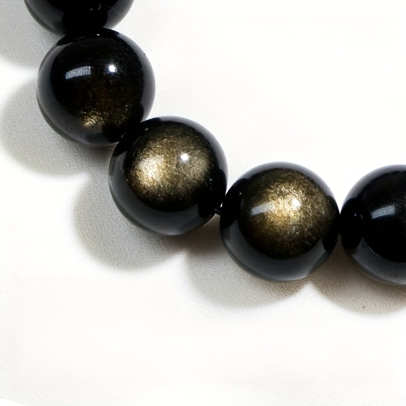Natural Golden Obsidian Bracelet, Attract Wealth Gift
